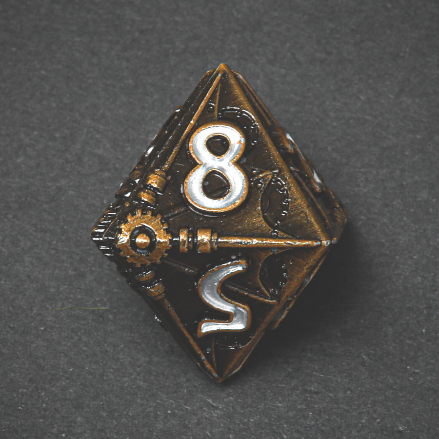 Steampunk Demons Polyhedral Dice Set