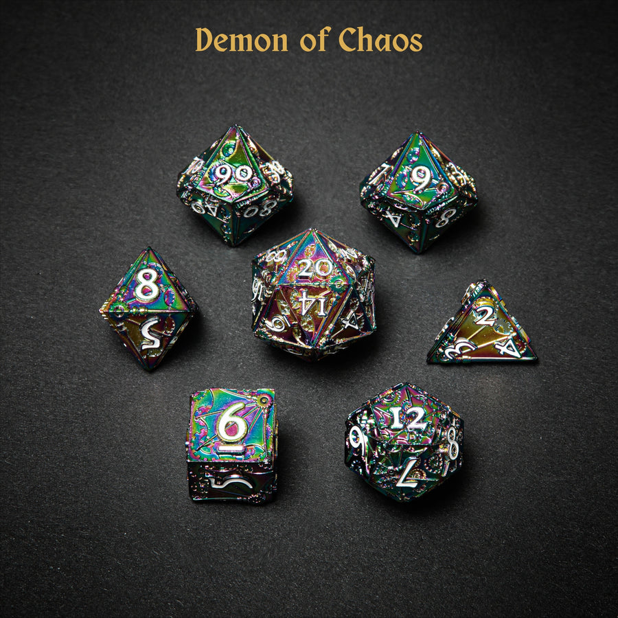 Steampunk Demons Polyhedral Dice Set